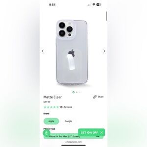 Matte Clear loopy iPhone 14 Pro Max